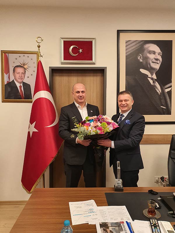 Fatih İlçe Emniyet Müdürü Alpaslan Atasoy / İstanbul Kuyumcular Odası Başkanı Mustafa Atayık